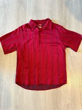 Vintage Y2K Oakley Software Button Up Shirt Skull Prints - Small